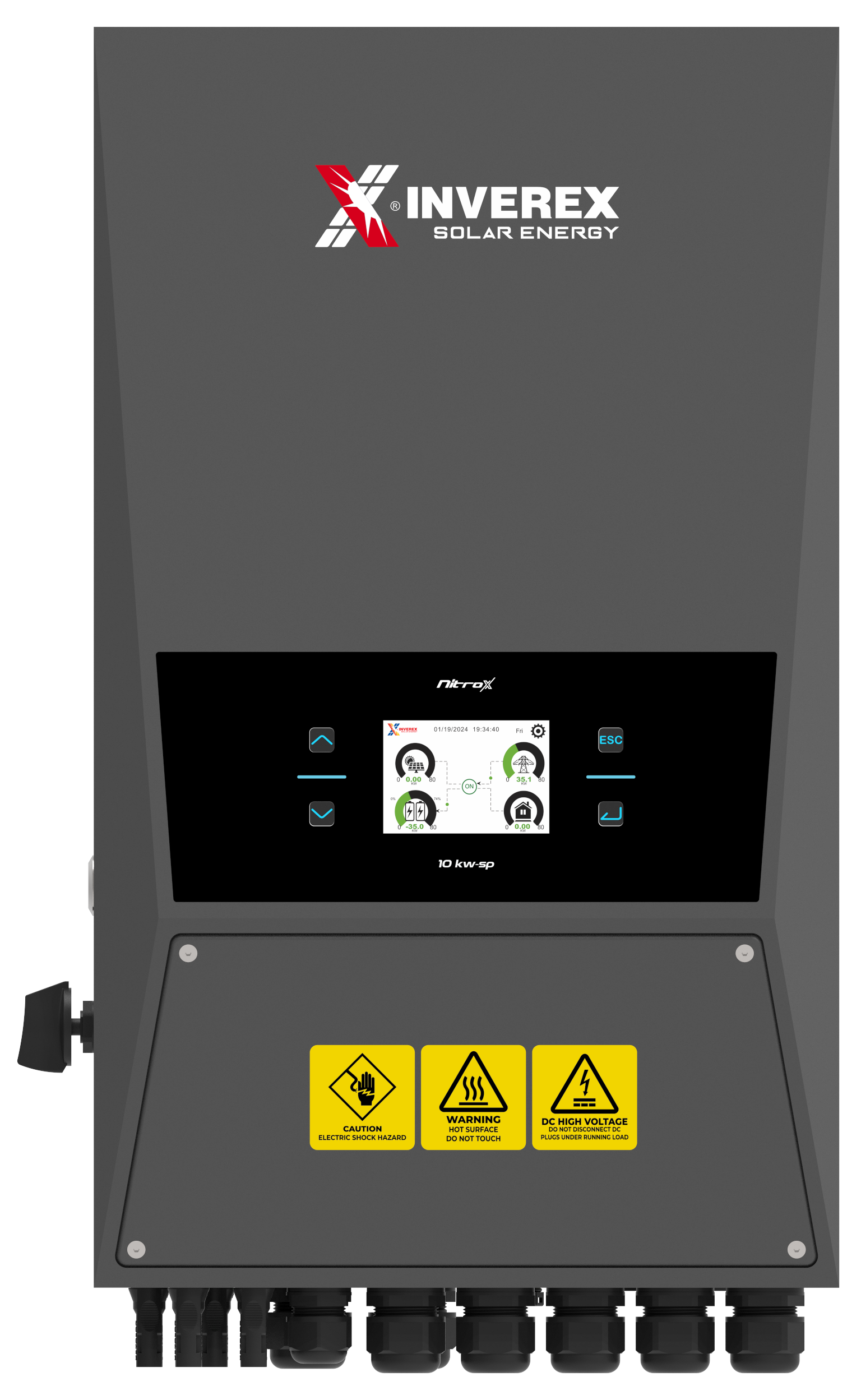 Inverex Nitrox 10kW SP Hybrid Solar Inverter Single Phase 210A Charge Current IP65 Waterproof
