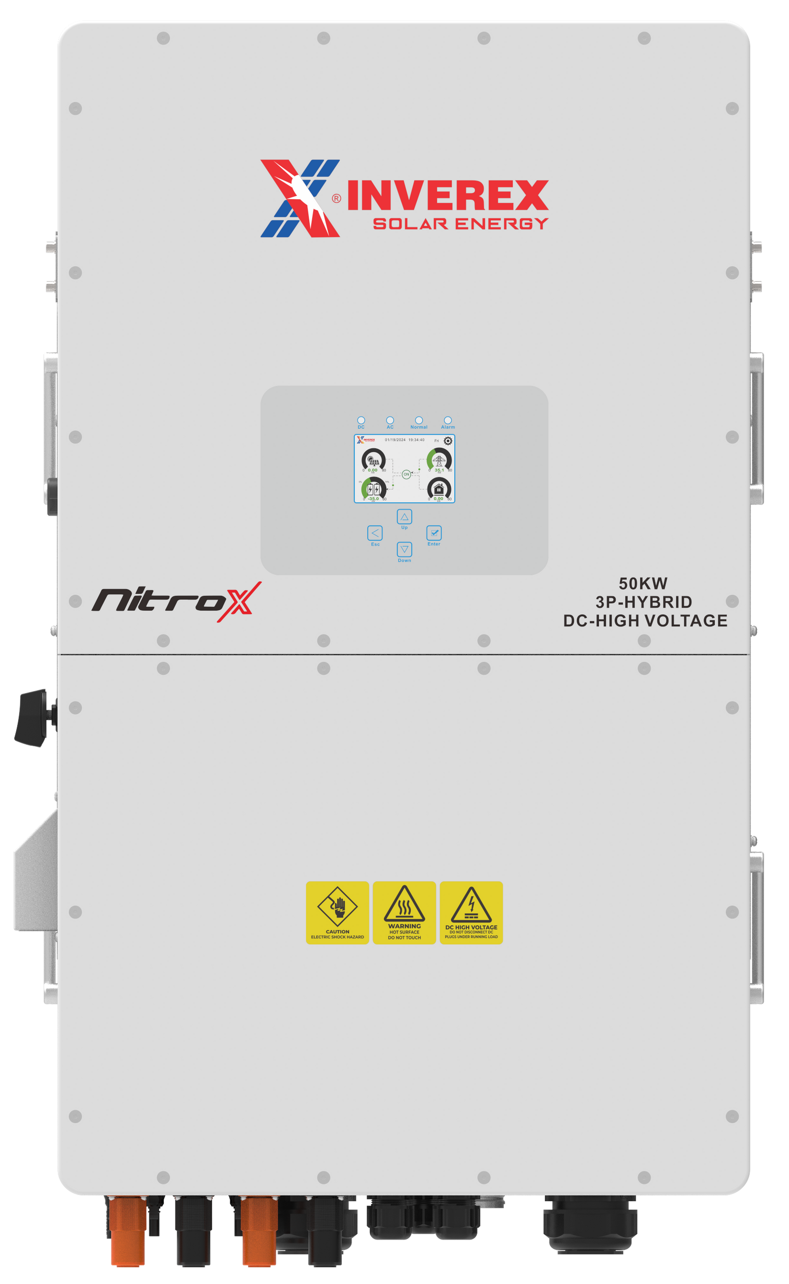 Inverex Nitrox 50kW 3P Hybrid Solar Inverter Three Phase 160-800VDC High Voltage Industrial Grade