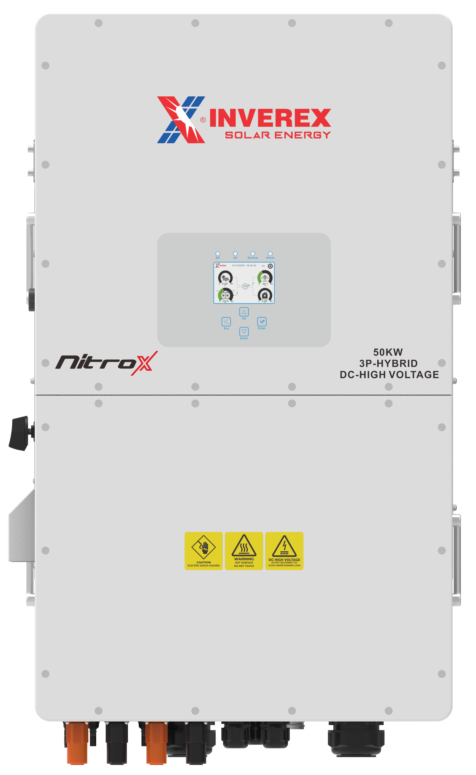 Inverex Nitrox 50kW 3P Hybrid Solar Inverter Three Phase 160-800VDC High Voltage Industrial Grade